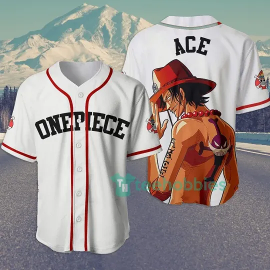Portgas D Ace One Piece Custom Anime Jersey Baseball Shirt For Fans