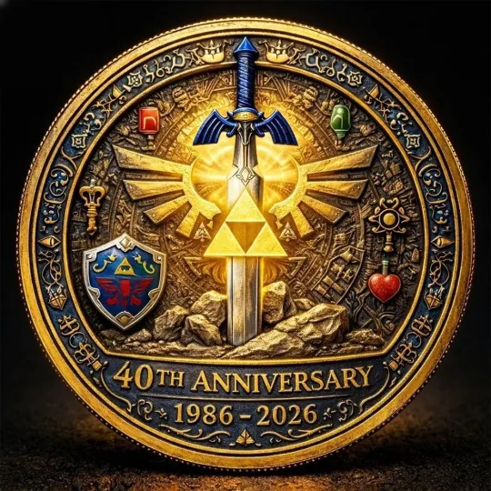 The Legend of Zelda 40th Anniversary Legacy Coin
