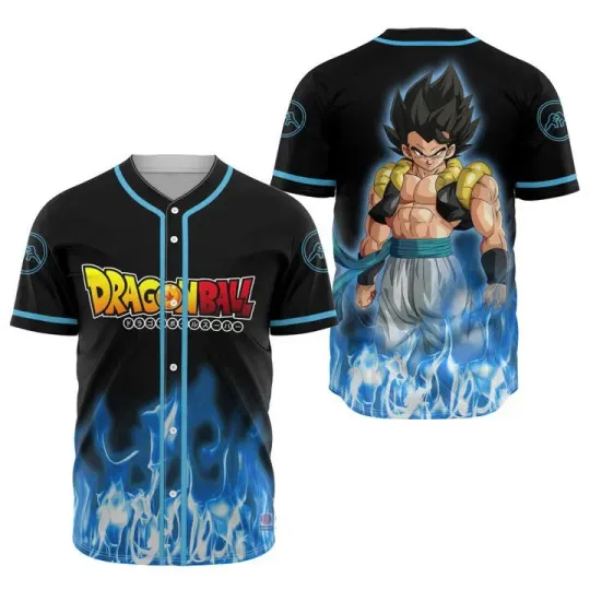 Anime Gogeta Fandom - Dragon Ball Baseball Jersey Full Size