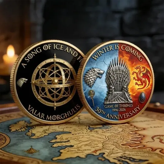 Game of Thrones A Song of Ice and Fire 30th Anniversary Coin