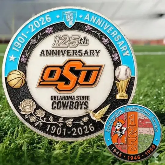 Discover Oklahoma Cowboys 125th Anniversary Commemorative Coin
