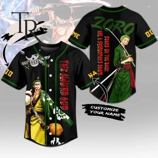 Discover Custom Roronoa Zoro One Piece Custom Baseball Jersey