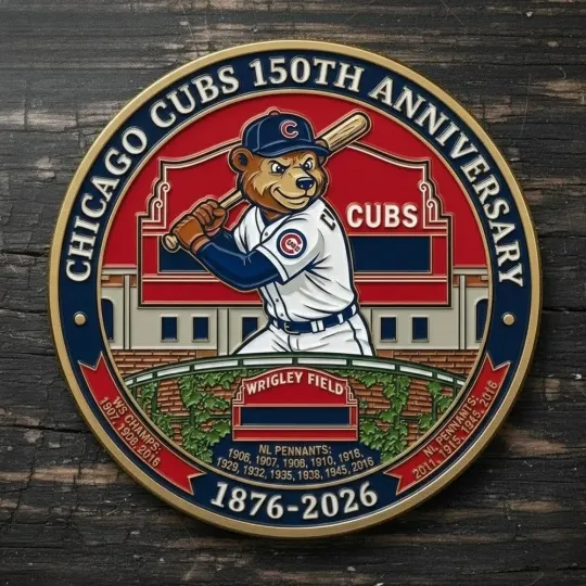 Cubs Mascot 150th Anniversary Commemorative Coin 2026