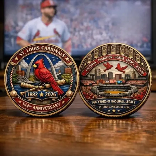 Discover Cardsinals 144 Years Baseball Legacy Commemorative Coin