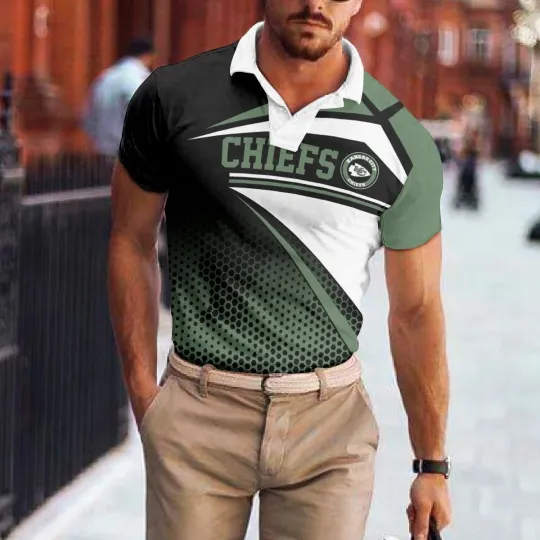 Discover Kansas City Football Team Chiefss Polo T-shirt BGPLS078, Unisex Adults, S-5XL