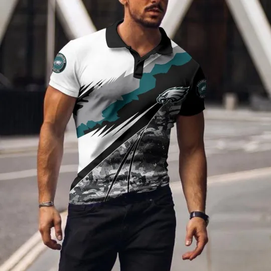 Discover Philadelphia Football Team Eagless Polo T-shirt BGPLS138, Unisex Adults, S-5XL