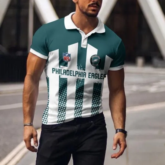 Discover Philadelphia Football Team Eagless Polo T-shirt, Unisex Adults, Full Size S-5XL