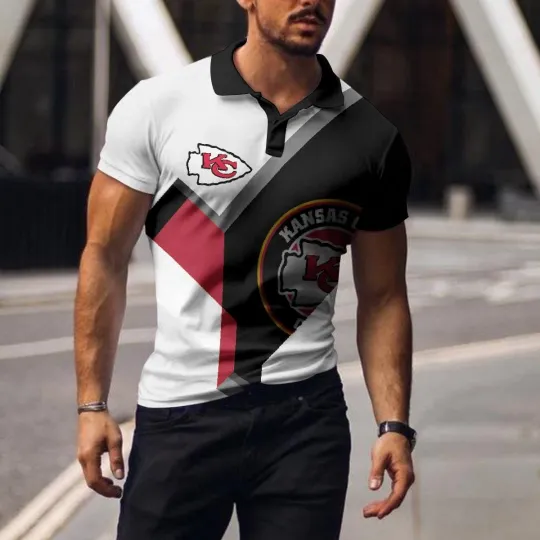 Discover Kansas City Football Team Chiefss Polo T-shirt BGPLS074, Unisex Adults, S-5XL