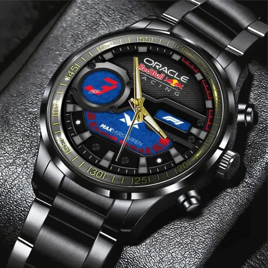 Discover Red Bull x Ver stappen Black Stainless Steel Watch