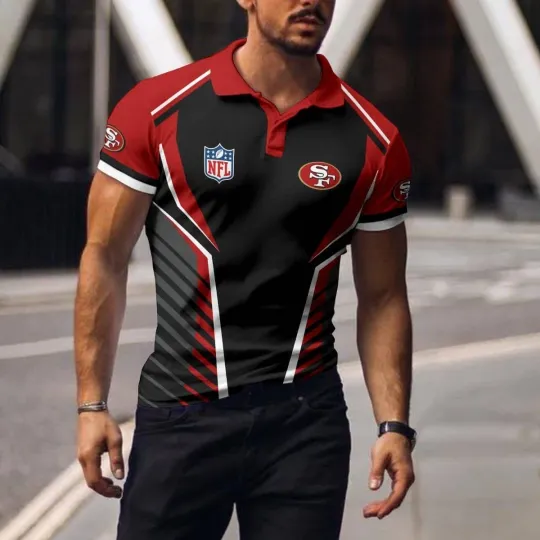 Discover San Francisco Football Team 49erss Polo T-shirt 055 Unisex Adult, Size S-5XL