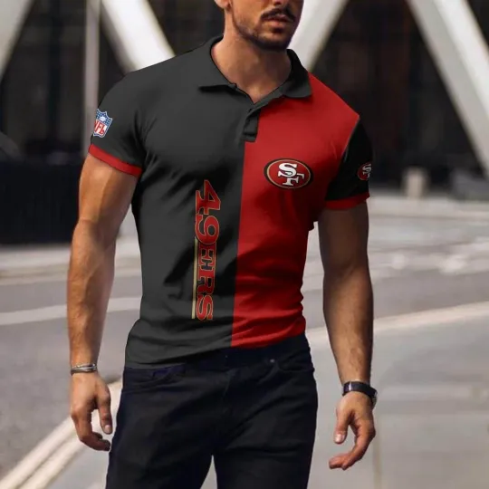 Discover San Francisco Football Team 49erss Polo T-shirt 045 Unisex Adult, Size S-5XL