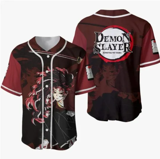 Discover Yoriichi Tsugikuni demon Baseball Jersey Shirt