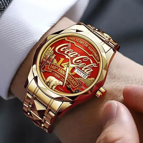 Discover Coca-Cola 140th Anniversary 2026 Alloy Luxury Quartz Watch