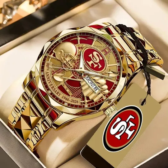 Discover 49ers 80th Anniversary Alloy Luxury Quartz Watch