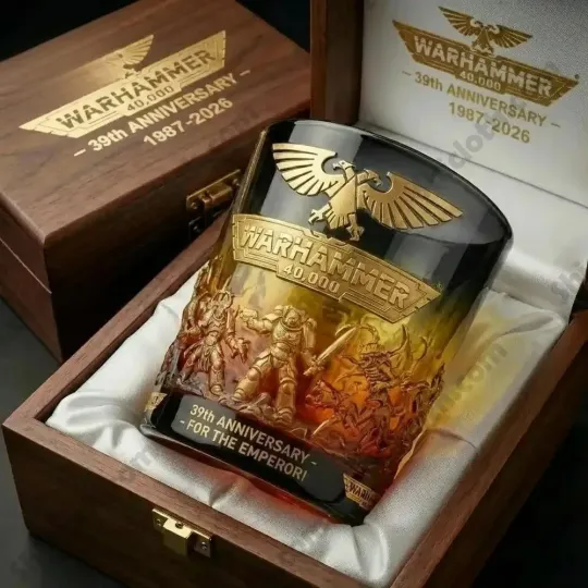 Discover [No box] Warhammer 40,000 39th Anniversary For The Emperor Commemorative Glass