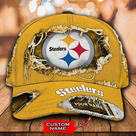 Custom Name Pittsburgh Football Team Steelerss Cap For Fans