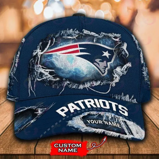 Discover Custom Name New England Football Team Patriotss Cap For Fans