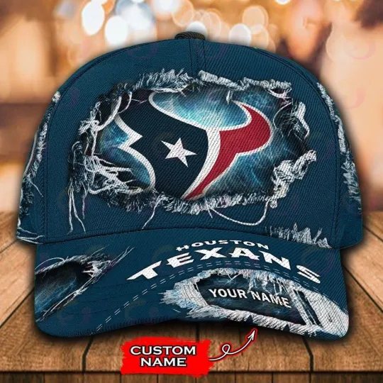 Discover Custom Name Houston Football Team Texanss Cap For Fans