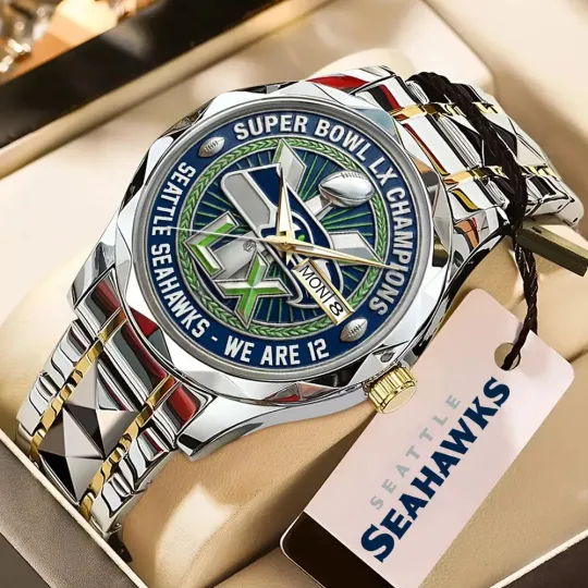 Discover Seahawks Stainless Steel Men's Watch