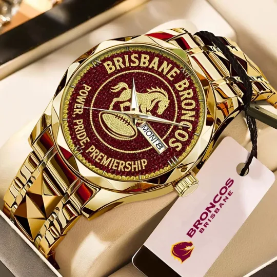 Brisbane Broncos Stainless Steel Men's Watch