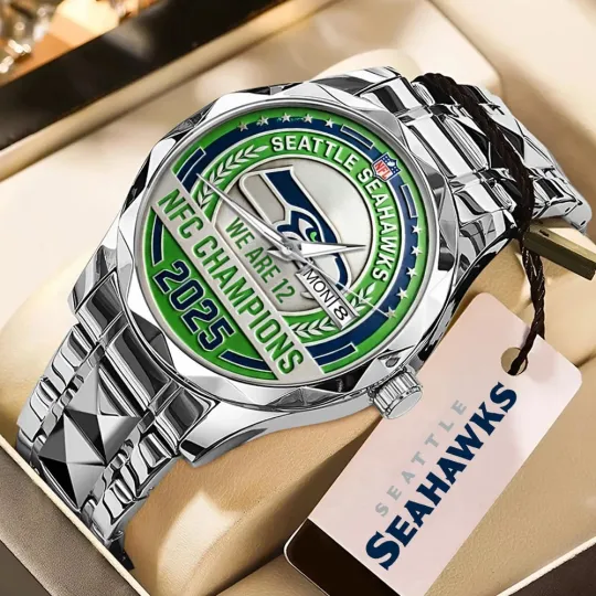 Discover Seahawks Alloy Stainless Steel Men's Watch