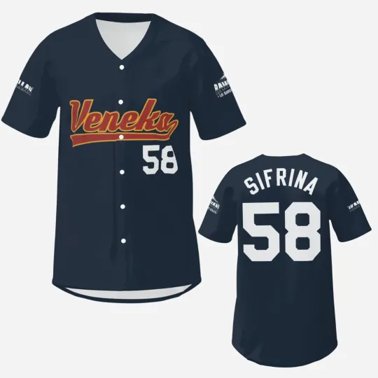 Discover Venezuela VENEKA SIFRINA Baseball Shirt Replica 2024 Blue Custom