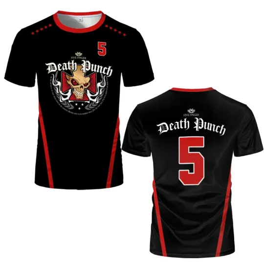 Discover Five Finger Death Punch Skull T-shirt 3D Printed Full Sizes All Over Print