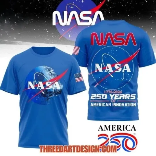 Discover N.a.s.a 1776-2026 250 Years Of American Innovation T-Shirt 3D