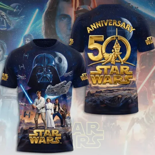 Discover Star Wars 50th Anniversary 3D T shirt