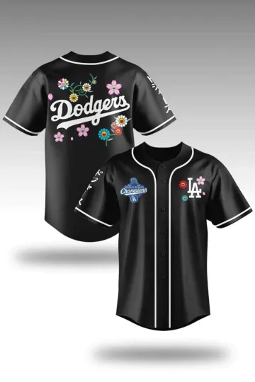 Discover Personalized Name & Number Dodgers x Takashi For Fan Jersey - All Size