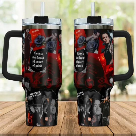 Discover Rare Bad Omens Tumbler 40Oz Gift For Fans  SS275
