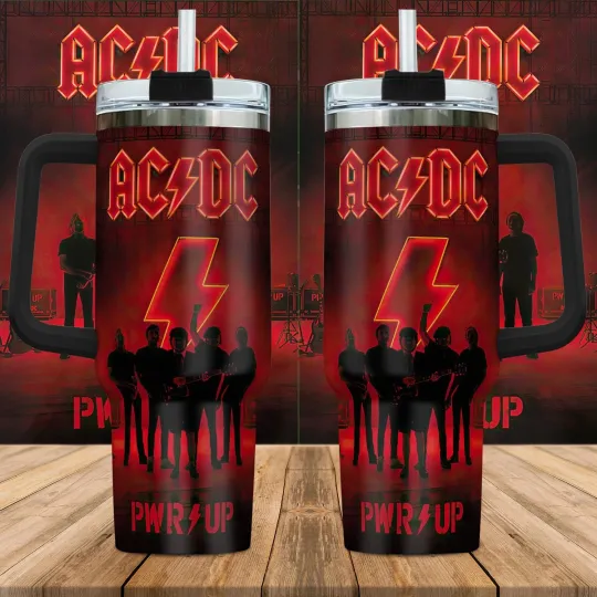 Discover New Popular AC-DC tumbler 40oz With hands Gift For Fans  SS216