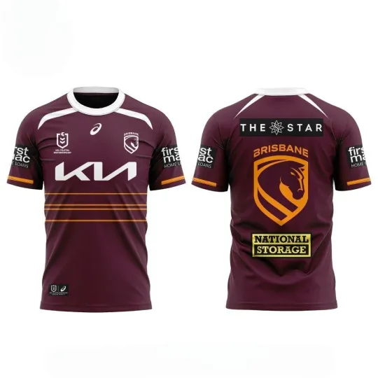 Discover Brisbane Broncos Entering The New Era New Threads Home 2026 Tshirt