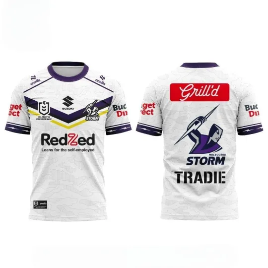 Discover Melbourne Storm The next step forward. Away Tshirt 2026
