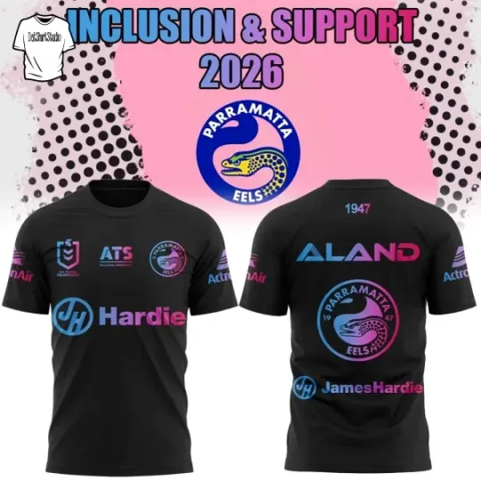 Discover Parramatta Eels Inclusion & Support Collection 2026 Tshirt