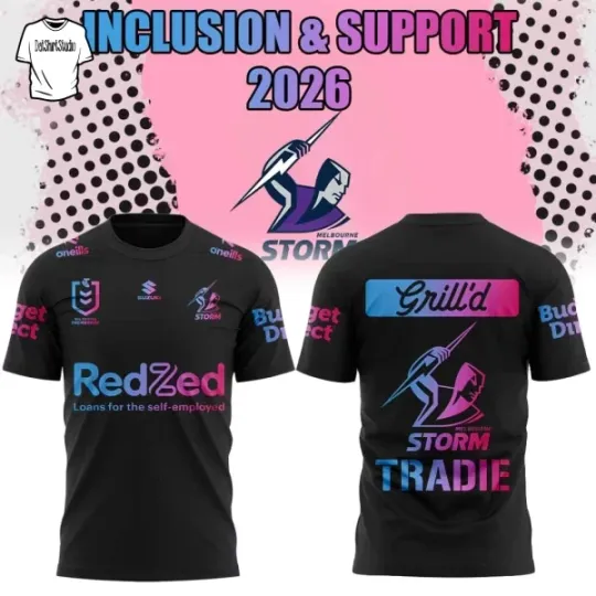 Discover Melbourne Storm Inclusion & Support Collection 2026 Edition Tshirt