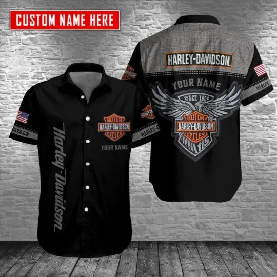 Discover Personalized Harley Motor Davidsonn Racing Casual Shirt Button Down Unisex Adult