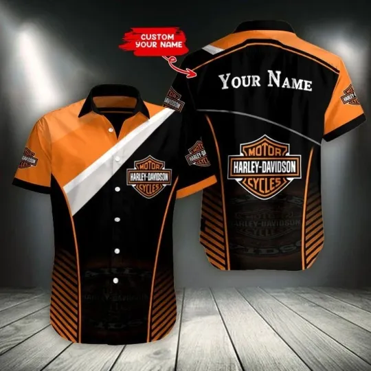 Discover Personalized Harley Motor Davidsonn Racing Casual Shirt Button Down Unisex Adult