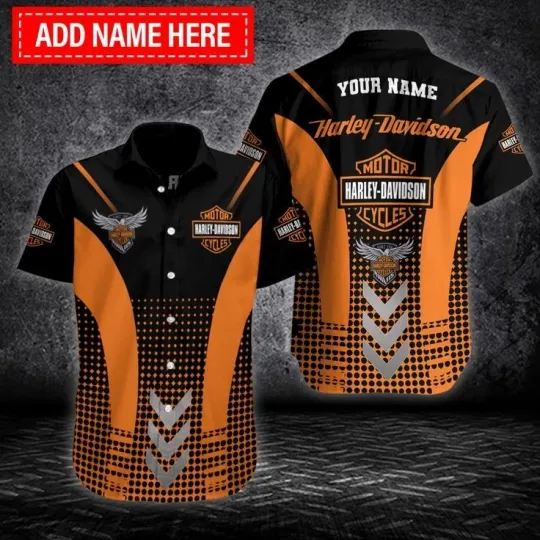 Discover Personalized Harley Motor Davidsonn Racing Casual Shirt Button Down Unisex Adult