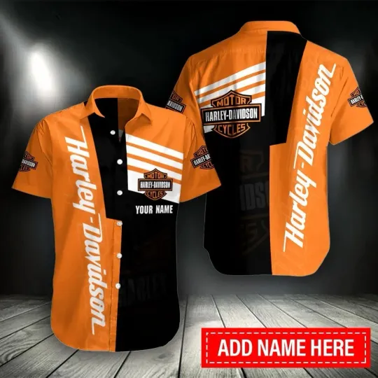 Discover Personalized Harley Motor Davidsonn Racing Casual Shirt Button Down Unisex Adult