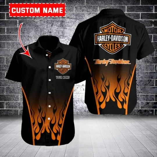 Discover Personalized Harrley Motor Davidson'n Racing Casual Shirt Button Down Unisex Adult