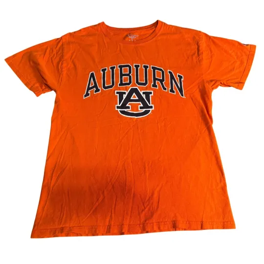 Discover Auburn Tigers NCAA Champion T-Shirt Orange Medium