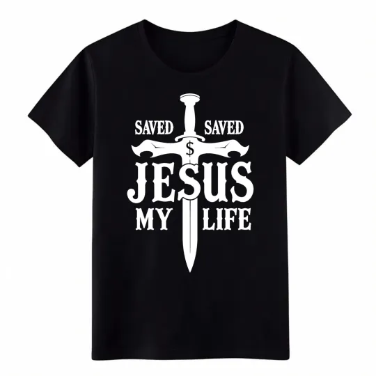 Discover Jesus Saved My Life Christian Faith T-Shirt