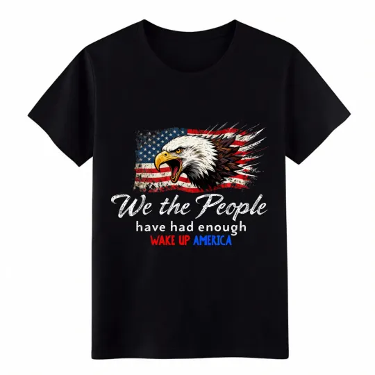 Discover We The People Patriotic Bald Eagle Graphic T-Shirt Unisex Flag Tee