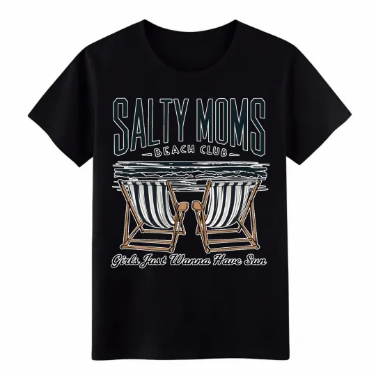 Discover Beach Club Funny Summer T-Shirt for Mom Retro Beach Style