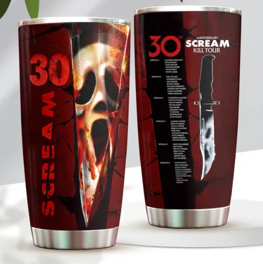 Discover Scream 30Th Anniversary Tumbler Cup Gift For Fans