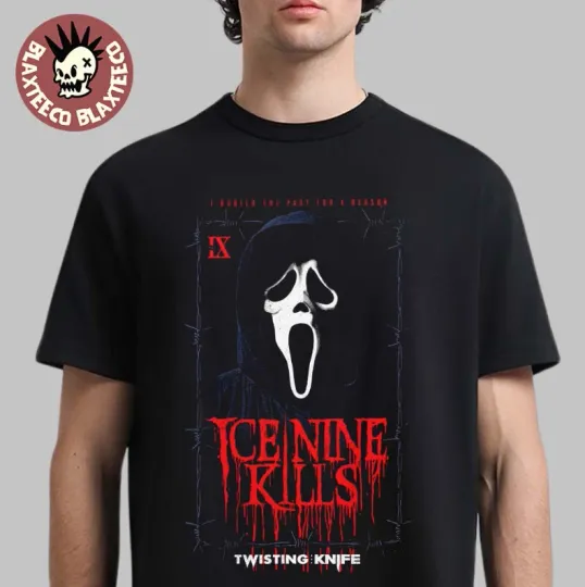 Discover Ice Nine Kill X Scream 7 Ghost Face Twisting The Knife Portrait I Buried Tee