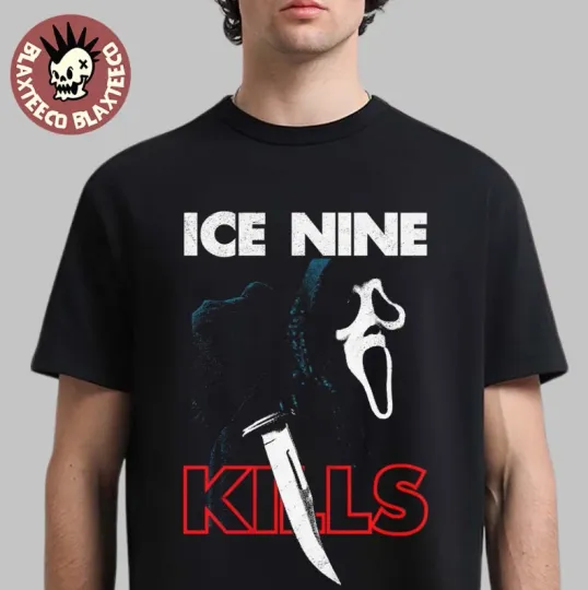 Discover Ice Nine Kill X Ghost Face Stab Scream 7 T-Shirt