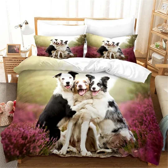 Discover 3D Dog Quilt Cover Set Bedding Sets Pillowcases