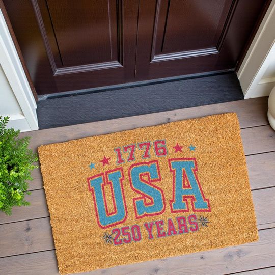 Discover 250 Years of the United States Doormat, 17762026 Liberty Home Decor, America 250 Anniversary, Independence Patriotic Eagle Welcome Mat